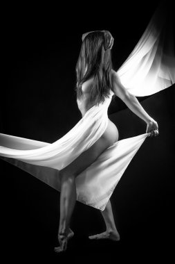 Beyaz ile çıplak kadın