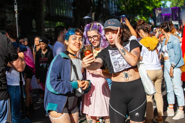 Buenos Aires Arjantin 2021 Buenos Aires Teki Orgulloba Lgbt Yürüyüşünün — Stok fotoğraf
