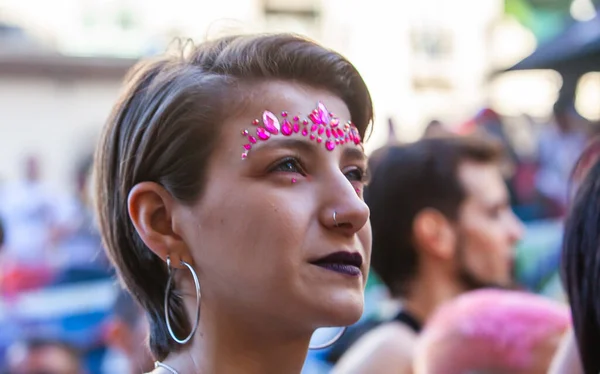 2021年11月7日 阿根廷布宜诺斯艾利斯 参加在布宜诺斯艾利斯举行的Orgulloba Lgbt游行的高兴人士 — 图库照片
