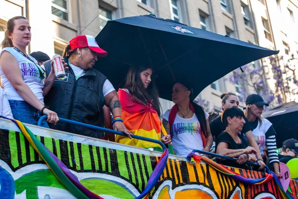 Buenos Aires Αργεντινή 2021 Χαρούμενοι Συμμετέχοντες Στην Πορεία Των Λοατ — Φωτογραφία Αρχείου