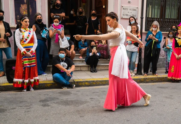 Φεβρουαρίου 2022 Μπουένος Άιρες Αργεντινή Χορευτής Χορό Κατά Διάρκεια Της — Φωτογραφία Αρχείου