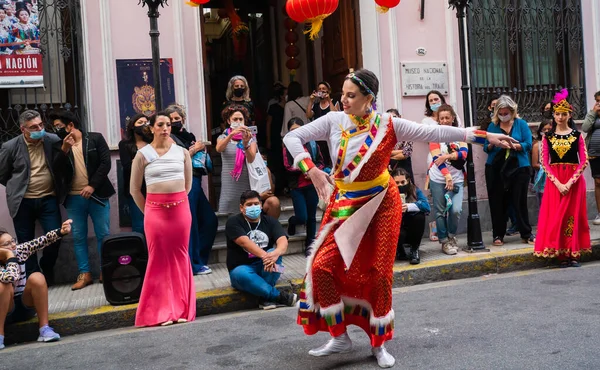 Φεβρουαρίου 2022 Μπουένος Άιρες Αργεντινή Χορευτής Χορό Κατά Διάρκεια Της — Φωτογραφία Αρχείου