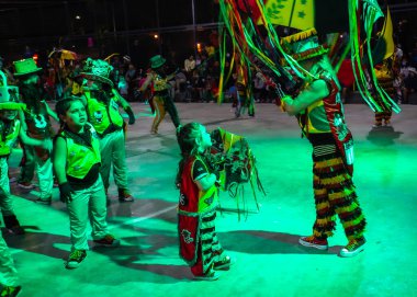 Buenos Aires, Arjantin - 12 Şubat 2022: Buenos Aires Arjantin 'deki karnavala katılanlar