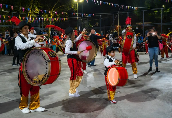 Buenos Aires Argentina Fevereiro 2022 Participantes Carnaval Buenos Aires Argentina — Fotografia de Stock