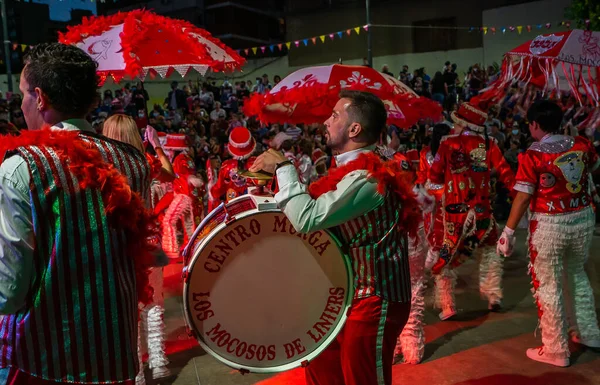 Buenos Aires Argentinië Februari 2022 Deelnemers Aan Het Carnaval Buenos — Stockfoto