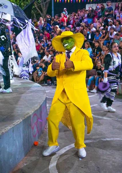 Buenos Aires Argentinien Februar 2022 Teilnehmer Karneval Buenos Aires Argentinien — Stockfoto