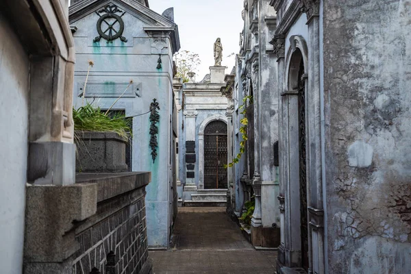 Buenos Aires Argentina 2022 Criptas Cemitério Recoleta Buenos Aires — Fotografia de Stock