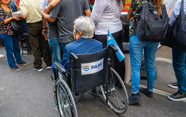 Buenos Aires Argentina 2022 Pessoa Com Deficiência Uma Cadeira Festival — Fotografia de Stock