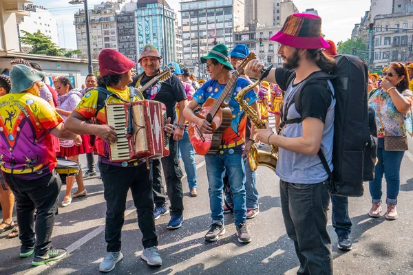 Buenos Aires Argentina 2022 Músicos Celebran Toda Cultura Tradiciones Comunidad — Foto de Stock