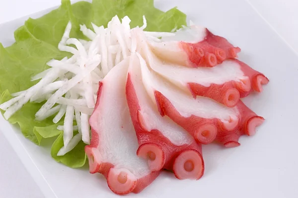 Octopus with vegetables — Stock Photo, Image