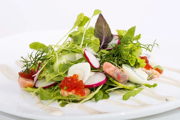 Salad with seafood — Stock Photo, Image