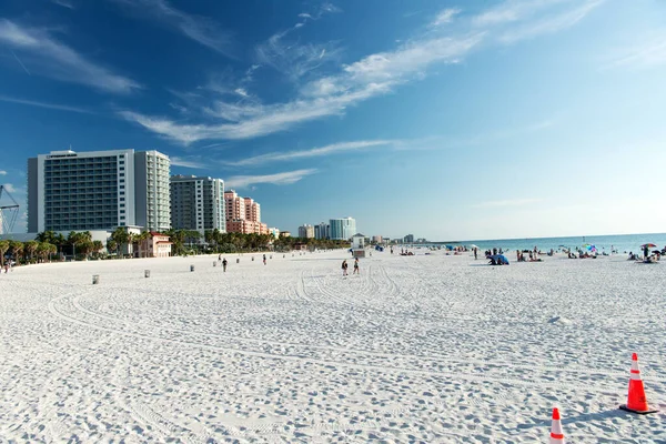 Tiszta Víz Florida Egyesült Államok 2021 Szeptember Clearwater Beach Strand — Stock Fotó