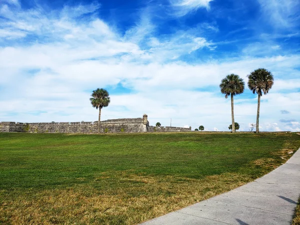 Národní Památník Castilla San Marcos Augustine Florida Španělská Pevnost Nejstarším — Stock fotografie