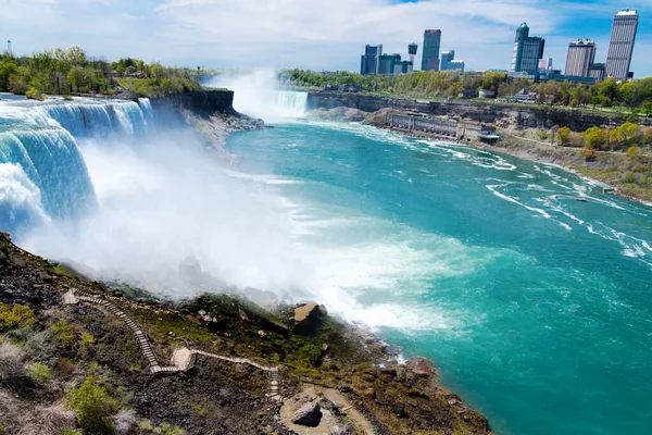 Niagarafallen Från New York Usa Den Maj 2021 Utsikt Över — Stockfoto