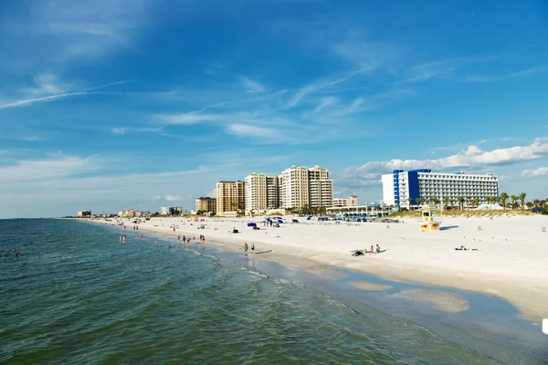 Gyönyörű Tengerparti Társasházak Szállodák Clearwater Bay Florida — Stock Fotó