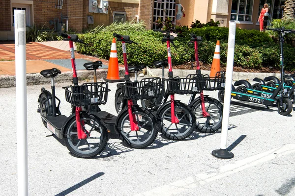 Pétersbourg Floride États Unis 1Er Octobre 2021 Parking Scooters Électriques — Photo