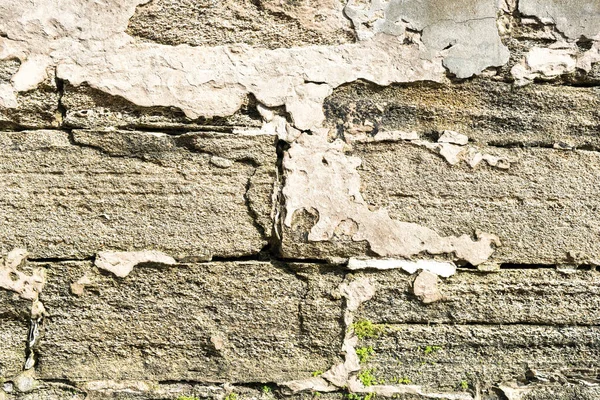 Gammal Bergvägg Fylld Med Cementmurbruk Textur Bakgrund — Stockfoto