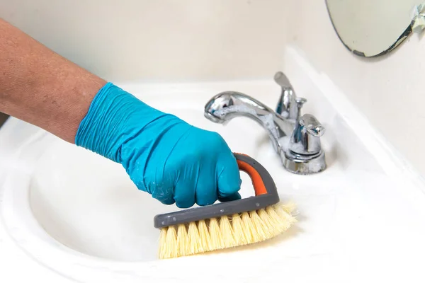 Husmor Børster Vasken Badet Hygiene Sunn Livsstil – stockfoto