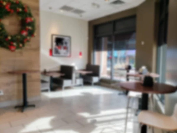 Blurred Images Cafe Interior Background Window Lighting — Stock Photo, Image