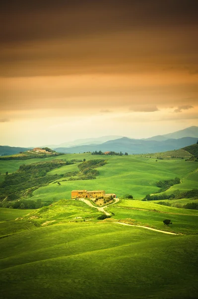 Paisaje en Toscana Italia — Foto de Stock