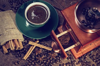 Kahve öğütücüsü.