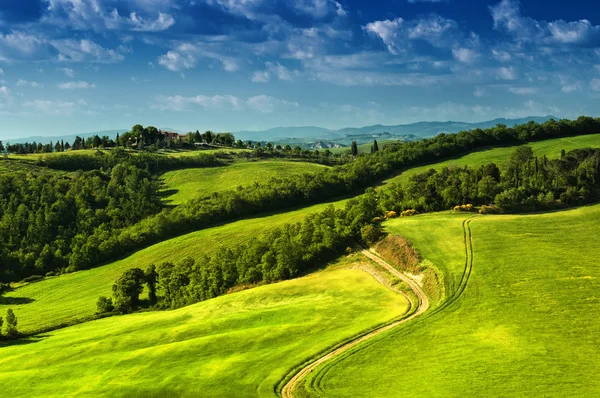 Paisaje en Toscana, Italia — Foto de Stock