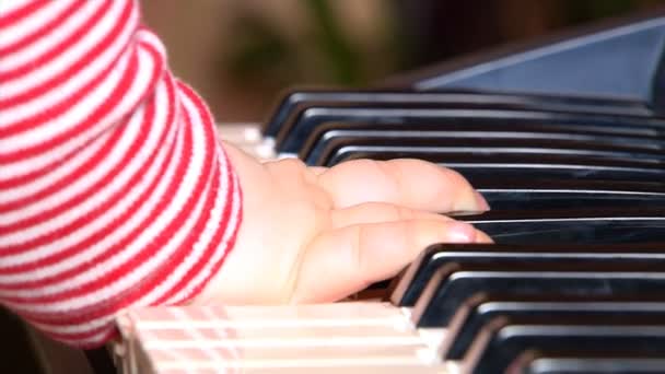 Bébé jouer avec piano — Video