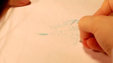 çizim çocuk yakın çekim