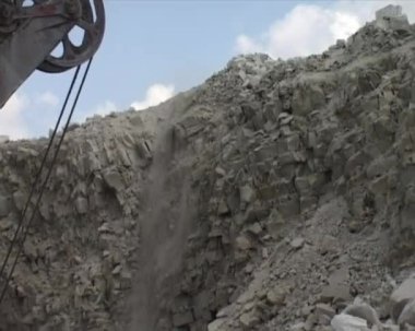 taş ocağı görünümü