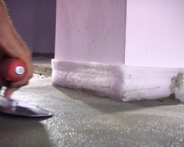 Concrete floor levelling — Stock Video