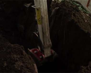 Ekskavatör çalışma