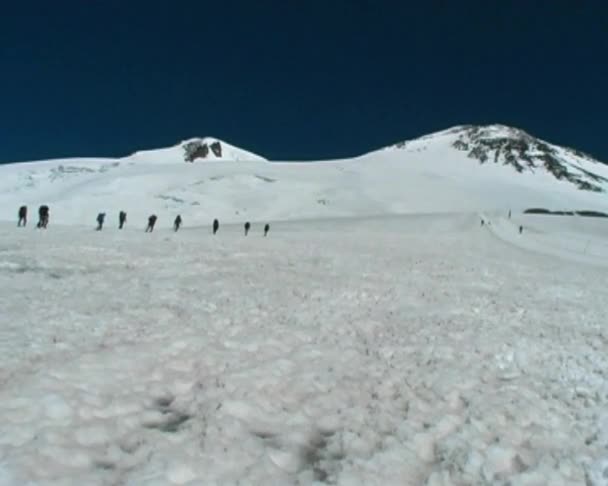 Панорама горы — стоковое видео