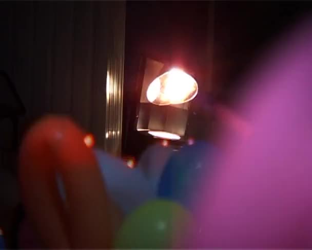 Party-Lichter — Stockvideo