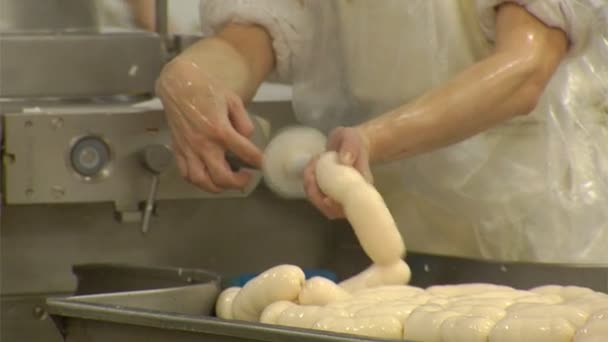 Making sausage — Stock Video