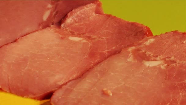 Meat cutting — Stock Video