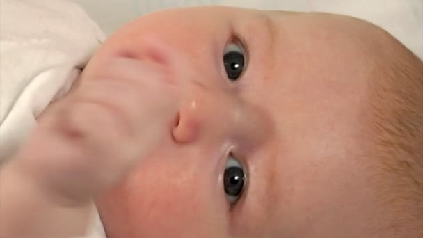 Pasgeboren baby — Stockvideo