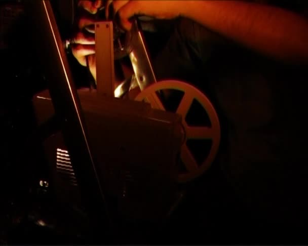 8mm projector — Stockvideo