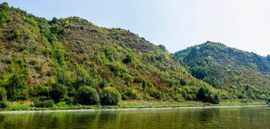 Dinyester nehri manzara, Milli Doğa Parkı Dinyester Kanyonu, Batı Ukrayna Ternopil bölge