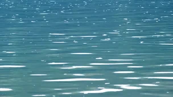 Texturované Pozadí Detailní Záběr Zvlněné Vody Řeky — Stock video