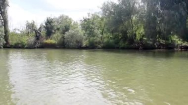 Ukrayna 'nın Odessa bölgesindeki Vilkove' deki Tuna deltasındaki manzara