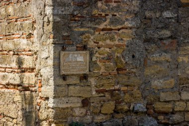 Bilhorod-Dnistrovsky 'deki Akkerman kalesinin duvarında 