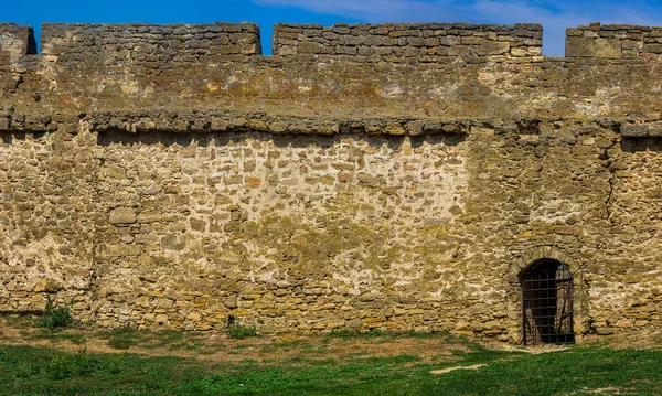 Muur Van Middeleeuwse Vesting Akkerman Bilhorod Dnistrovsky Odessa Oekraïne — Stockfoto