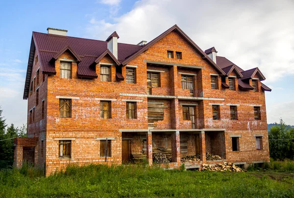 Nagy Befejezetlen Ház Ukrán Kárpátok Lviv Régió Ukrajna — Stock Fotó