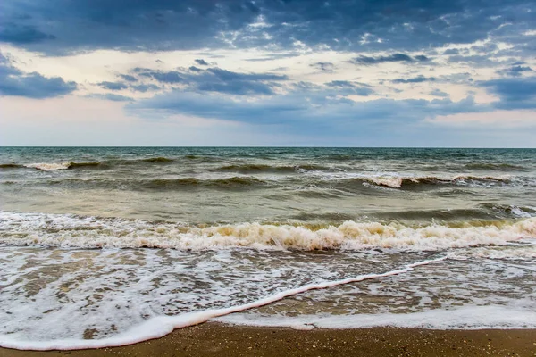 Landscape Azov Sea Stormy Weather Sea Azov Ukraine — Stock Fotó