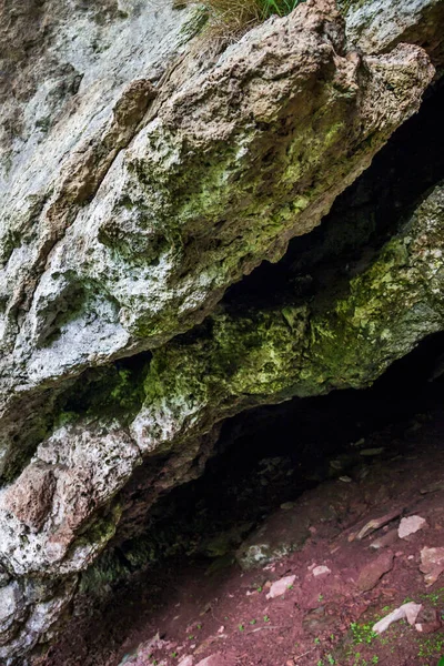 Nahaufnahme Eines Felsens Nationalen Naturpark Dnister Canyon Ternopil Region Der — Stockfoto