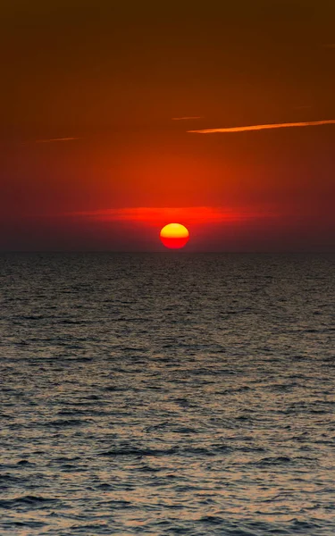 Landscape Sunrise Sea Sea Azov Ukraine — стоковое фото