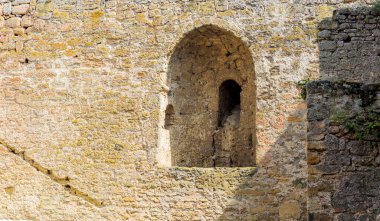 Bilhorod-Dnistrovsky 'deki Ortaçağ Akkerman kalesi, Odessa bölgesi, Ukrayna