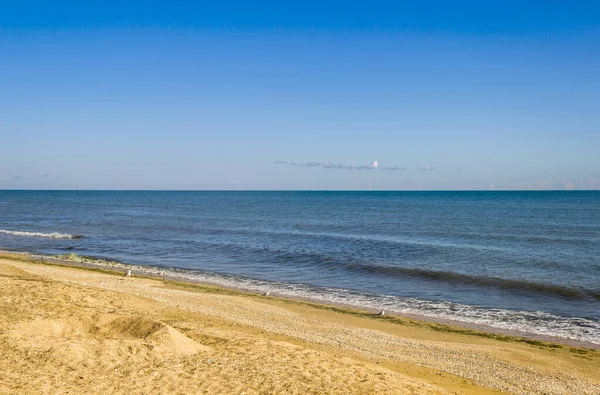 Landscape Sea Sunny Weather Sea Azov Ukraine — Foto de Stock