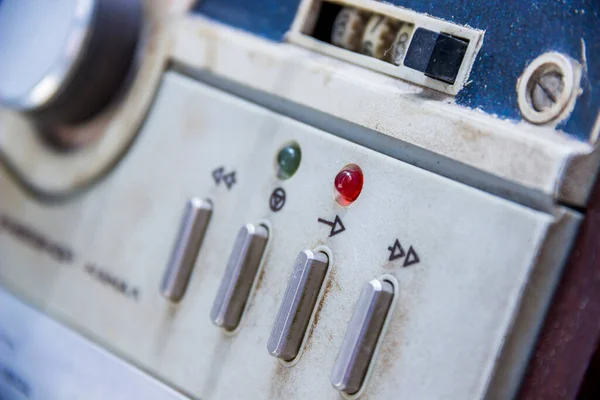 Close Control Panel Vintage Tape Recorder — Stock Photo, Image