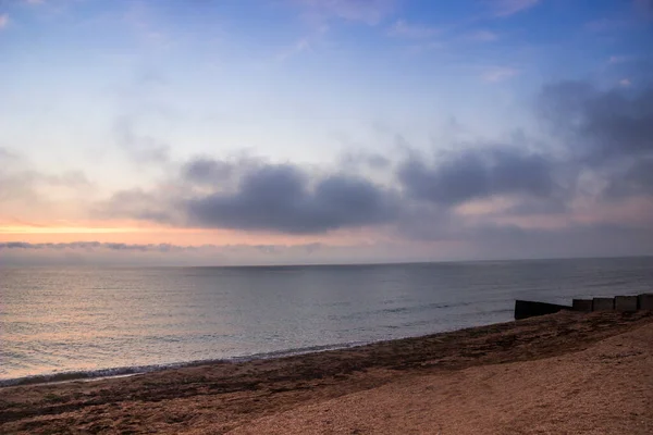 乌克兰亚速海 早上时间近视海浪 — 图库照片